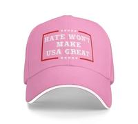 Cappello Trucker Hate Will Not Make The USA Great Hands of No The King in America Defend The Constitution Berretto da Baseball Regolabile Hip Hop Cappllino Casual per Viaggi Sport