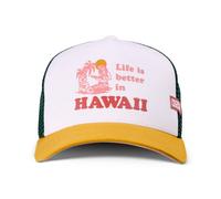 Cappello Trucker Hawaii Coastal HFT Bianco/Oro/Oliva Nuovo