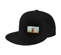 Cappello Trucker Hello Spring Cairn Terrier Flower Cute Dog Spring Cappellino da Baseball Unisex Cappello A Palla Classico Berretto da Baseball per Sport attività All'Aperto Regali