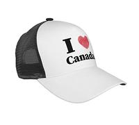 Cappello Trucker I Love Canada Cappello A Palla Sole Estivo Berretto da Baseball Classico Berretto Palla per Viaggi Sport attività All'Aperto