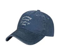 Cappello Trucker I'm Fine It's Fine Everything Is Fine Uomo Donna Cappellino con Visiera Morbido Cappellino da Baseball Moda Cappello da Cowboy per Sport Ciclismo All'Aperto