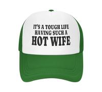 Cappello Trucker It S A Tough Life Having Such A Hot Wife Berretto Palla Sole Estivo Hip Hop Cappllino Regolabile Berretto da Baseball per Viaggi Fitness attività All'Aperto