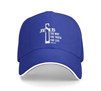 Cappello Trucker Jesus The Way The Truth The Life John 14:6 Christi Hip Hop Cappllino Regolabile Cappello A Palla Sole Estivo Cappellino da Baseball per attività All'Aperto Fitness Viaggi