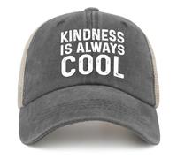 Cappello Trucker Kindness Is Always Cool Hip Hop Cappllino Unisex Berretto Palla Classico Cappello A Palla per Fitness attività All'Aperto Viaggi