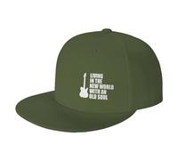 Cappello Trucker Living in The New World with An Old Soul Cappello Trendy Regular Cappellino da Baseball per Amico Unisex Adulto