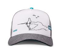 Coastal Hft Cappello Rider Bianco/Grigio High Trucker Maglia Berretto Snapback