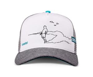 Cappello Trucker Mesh Costal HFT Rider Bianco / Grigio Snapback