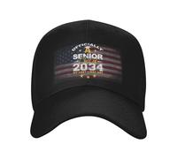 Cappello Trucker Officially A Senior Class of 2034 My Last First Day First Day 3746 Black Sole Estivo Cappellino da Baseball Classico Baseball cap per attività All'Aperto Viaggi Regali