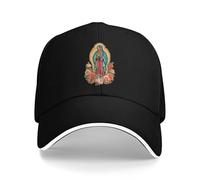 Cappello Trucker Our Lady of Guadalupe Mother of God Vertical Holly Mary Blessed Virgin Mary Black Classico Cappello A Palla Sole Estivo Baseball cap per Fitness Viaggi Sport