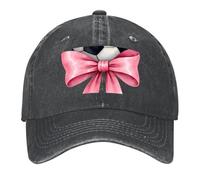 Cappello Trucker Pink Bow Soccer Cappelli Golf Per Donna | Cappellino Classico Moda Cappello Per Pesca Caccia Uomo Berretto Da Baseball