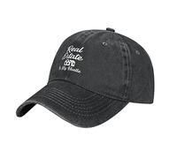 Cappello Trucker Real-Estate-Is-My-Hustle Cappello Unisex Morbida Cappellino Trucker Casuale per Caccia Tennis Corsa