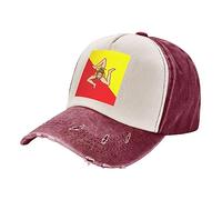 Cappello Trucker Sicilian Flag Berretto da Baseball Casual Cappello A Palla Classico Hip Hop Cappllino per Viaggi attività All'Aperto Fitness