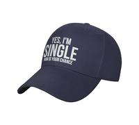 Cappello Trucker Yes I'm Singles Now Is Your Chance Berretto da Baseball Classico Berretto Palla Unisex Cappellino da Baseball per Regali Sport Fitness