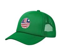 Cappello Trucker Ying Yang Flag Combination of America And Naval Ensign of Texas Green Cappellino da Baseball Classico Berretto Palla Regolabile per attività All'Aperto Sport