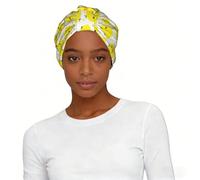 Cappello turbante da donna con stampa di pollo, morbido, elasticizzato, alla moda, per la perdita dei capelli e lo shopping quotidiano