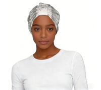 Cappello turbante da donna con stampa floreale con erbe botaniche, morbido, elasticizzato, alla moda, per la perdita dei capelli e lo shopping quotidiano