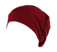 Cappello turbante da donna, in cotone, per capelli, musulmana, morbido e casual, fascia per capelli (B, taglia unica)