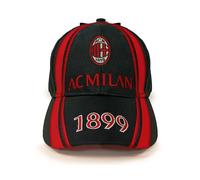 CAPPELLO UFFICIALE MILAN ORIGINALE SCRITTA E LOGO Calcio regolabile ACM 1899
