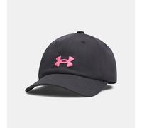 Cappello Under Armour Blitzing Low Adjustable da ragazza Nero / Super Rosa TAGLIA UNICA