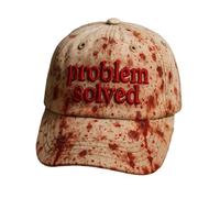 Cappello unisex casual con macchie di sangue scuro risolto problema sanguinante cappello di Halloween, cachi, Taglia unica