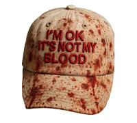 Cappello unisex con stampa di sangue e scritta "I'm Fine, It's Not My Bloody" (UK, Alpha, taglia unica, giallo)