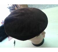 cappello UNISEX coppola VELLUTO MARRONE art33 cerimonia hat man UOMO