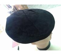 cappello UNISEX coppola VELLUTO NERO art33 cerimonia hat man inverno UOMO