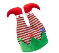 Cappello unisex da elfo, cappello natalizio in pile per feste e leprechaun allegro streetwear Blingbling Caps cappello a righe cappelli di Natale per bambini