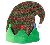 Cappello unisex da elfo, cappello natalizio in pile per feste e leprechaun allegro streetwear Blingbling Caps cappello a righe cappelli di Natale per bambini