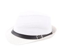 Cappello unisex da spiaggia, cappello da sole, cappello da baseball, cappello a coppa magra, bianco, Taglia unica