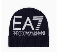 Cappello Unisex EA7 Emporio Armani Logo Stretch Moda Inverno 7X000006 MB038 Blu