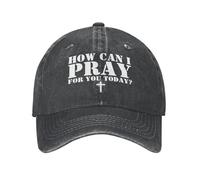 Cappello Unisex How Can I Pray for You Today Christianty Easter Three Days Jesus Cross 2024 Taglia Regolabile Cappellino da Baseball Regolabile Cappellino per Uomo per Compleanno Caccia Estivo