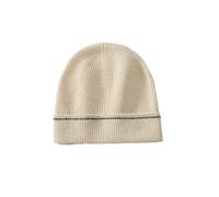 Cappello unisex lavorato a maglia in cashmere tinta unita cappello alla pescatora per adulti caldo berretto, Beige, Taglia unica