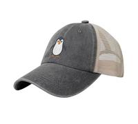 Cappello unisex regolabile in rete, cappello in rete a forma di pinguino