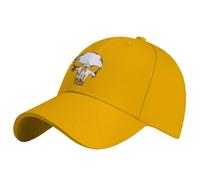 Cappello Uomo Baseball Pun.ish-er, Moda Cappello Basket Uomo per All'Aperto, Cappelli Unisex da Baseball Moda Traspirante, Facilmente(Yellow)