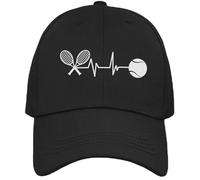 Cappello Uomo Battitio Tennis - Regalo Compleanno Natale - Originale Idee Regali per Lui Taglia Unica con Visiera - Accessorio Sportivo per Amanti del tennis. (IT, Testo, Taglia unica, Battito Tennis)
