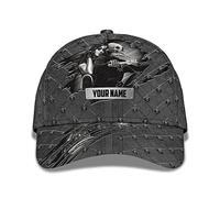 Cappello Uomo Bikers Print Customize Name Text Word cap with Skull And A Girl Biking Baseball cap Casual Movimento Berretto per Tennis, Seasons, unità
