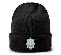 Cappello Uomo Black Clov-er，Berretto Leggero e Morbido con Stampa，Cappello Termico per Sci Ciclismo Arrampicata(Black7)