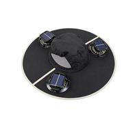 Cappello Uomo,Cappello da Sole con 3 Ventole, Ricarica Solare USB, Cappellino da Esterno Ricaricabile UPF 50+,Tesa Larga Cappello per Esterni Safari Cappello da Sole per Esterno Escursionismo