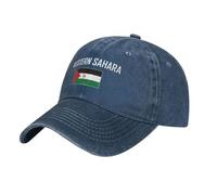 Cappello Uomo Donna Con Visiera Mappa Della Bandiera E Carattere Del Sahara Occidentale - Cappellino Estivo Abbigliamento Da Strada, Berretto Regolabile Baseball Unisex 100% Cotone Per Sport, Tennis