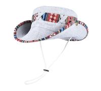 Cappello Uomo Estivo Cappello da pescatore estivo con cordino da donna, da uomo, vintage, da spiaggia, da sole, da pesca, da escursionismo, da esterno, Panama, cappelli da pescatore estivi(Light Gray)