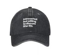 Cappello Uomo Introverso ma disposto a discutere She-Ra Principesse del Potere Berretto da Baseball Cappello da tè Cappelli Personalizzati Uomo Lusso Mens Caps Donna Regali