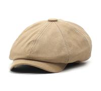Cappello Uomo Newsboy Casual Guida Outdoor Tinta Unita Accessori Vintage