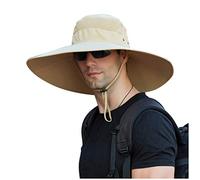 Cappello Uomo Pescatore Estivo Trekking da Sole Cappelli Estivi per attività All'Aperto alla Pescatora Cotone Tesa Larga Capello Cespuglio Protezione UV Bucket Hat Anti Giungla Montagna