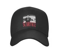 Cappello Uomo Scarface Tony Montana Grande Berretto da Baseball Adulto Pacino Gangster Movie Cappello da papà Regolabile per Uomo Donna Sport Snapback Cappelli Regali