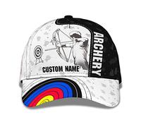 Cappello Uomo Tiro con L'Arco con Il Bersaglio per Giocatori Sportivi Cappellino Visiera Protezione Solare Cappucci da Golf Casuale Studente Berretto per Ragazze, Sport, Viaggi