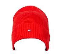 SG Cappello uomo TOMMY HILFIGER berretto con risvolto e logo ricamato cotone e c