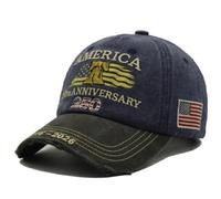 Cappello USA berretto da baseball regolabile ricamato America 250th Anniversary