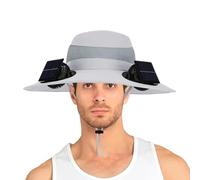 Cappello Ventilatore Solare,Cappello Solare con Ventilazione Integrata | Ricaricabile con 2 Ventilatori Aria Fresca Traspirante Unisex attività Estive Spiaggia Giardinaggio Campeggio