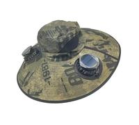 Cappello Ventilatore Solare Fascia Regolabile, 3 Velocità, Pieghevole, | Cappello a secchiello per pesca con 2 ventilatori solari per spiaggia, escursionismo, fattoria, bicicletta,
